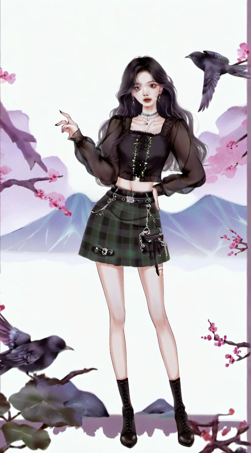 ai character: mi cha/Macha ♡☆ background
