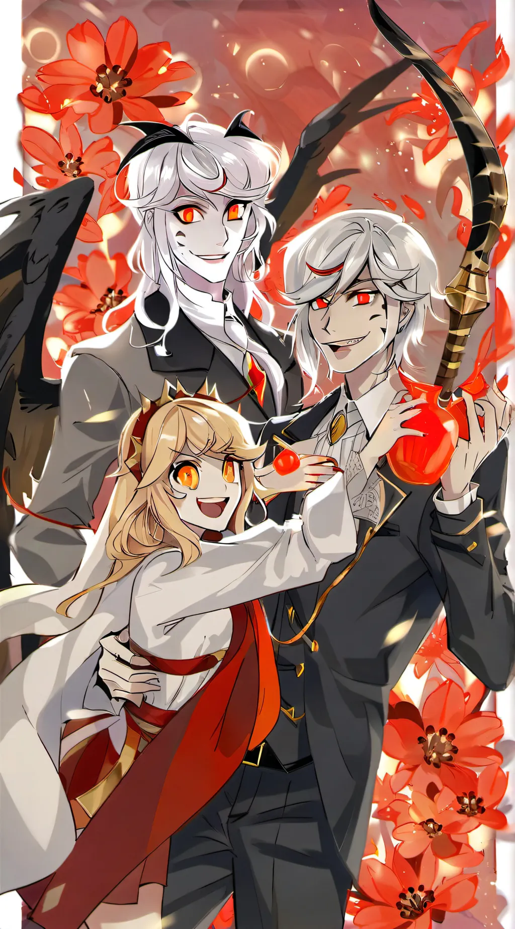 ai character: Lucifer a. Charlie background