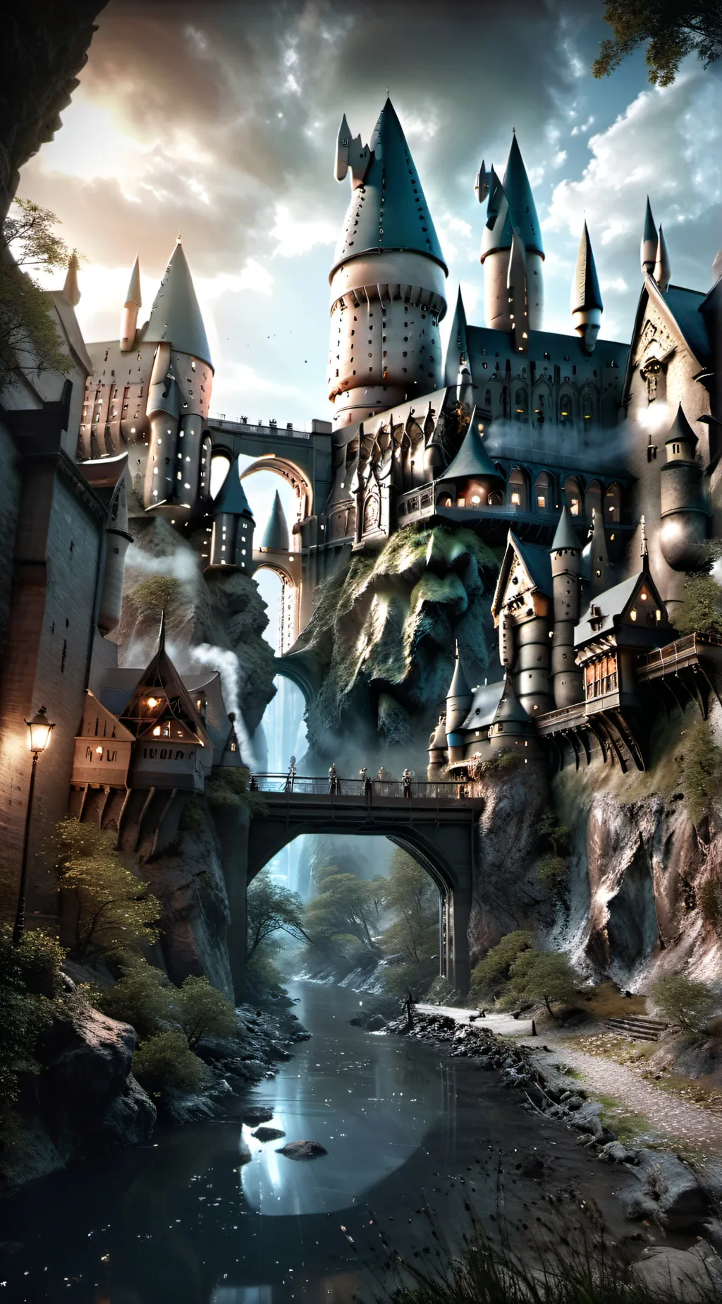 ai character: Hogwarts background