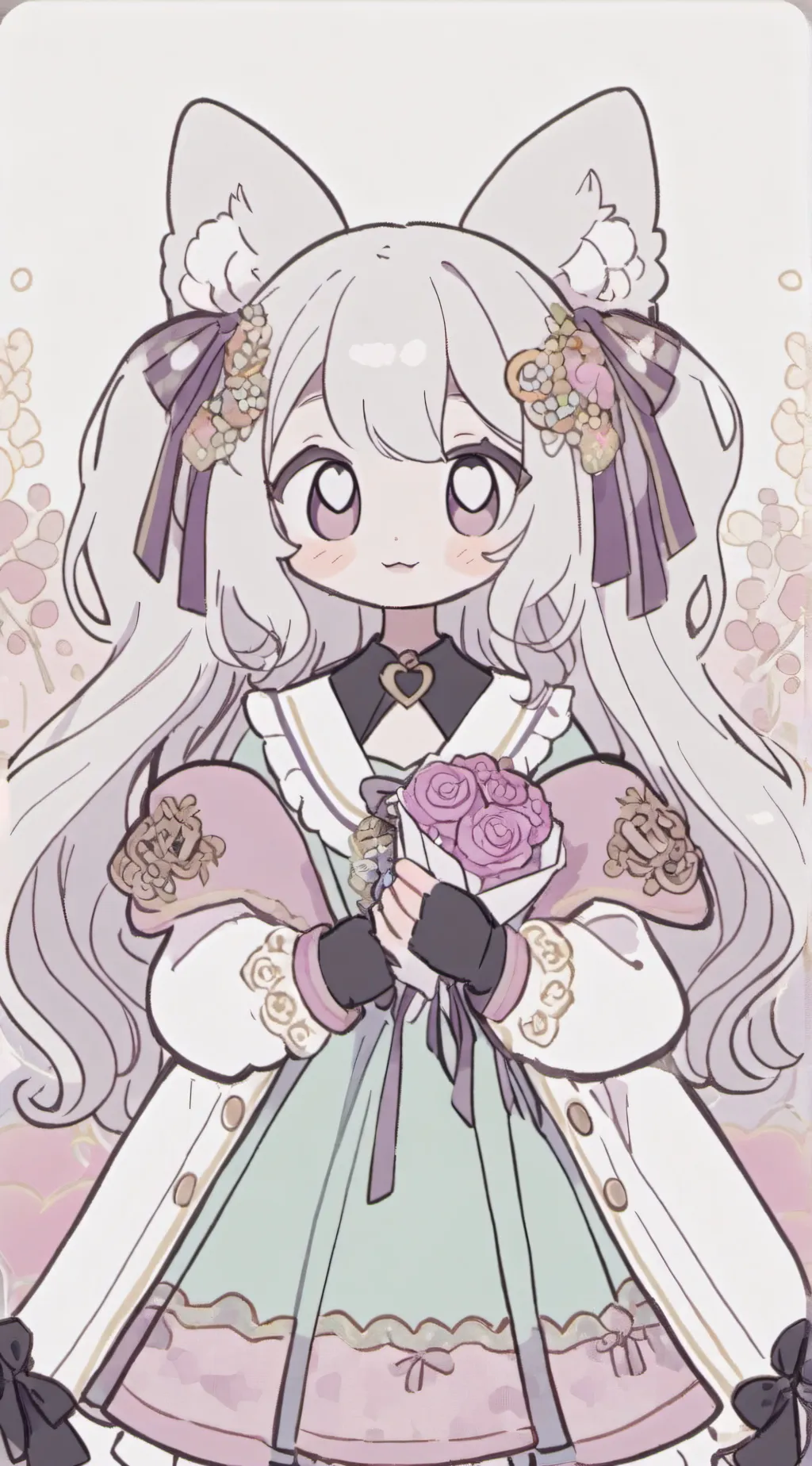 ai character: Cat girl background