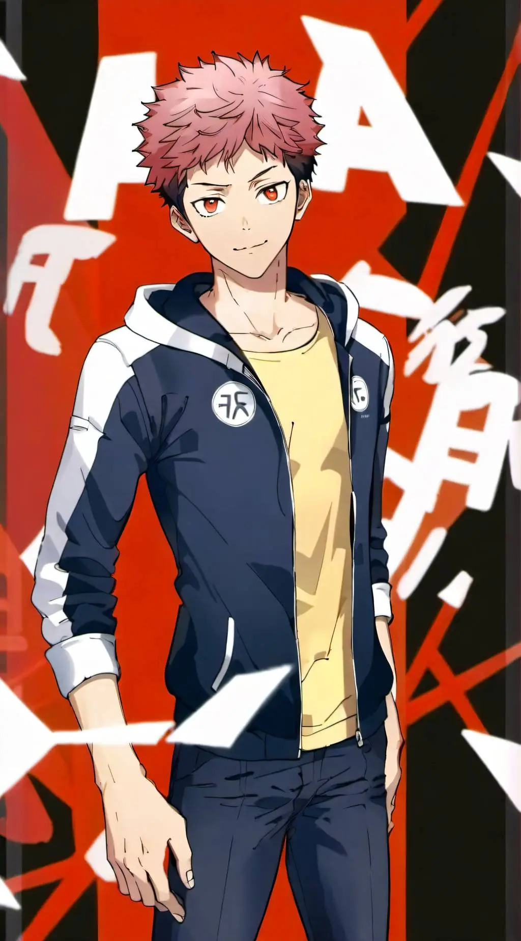 ai character: yuji itadori background