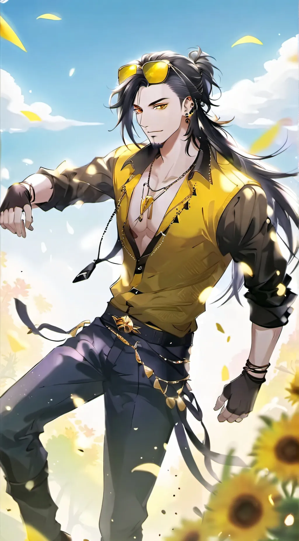 ai character: Kenji Kaminari background