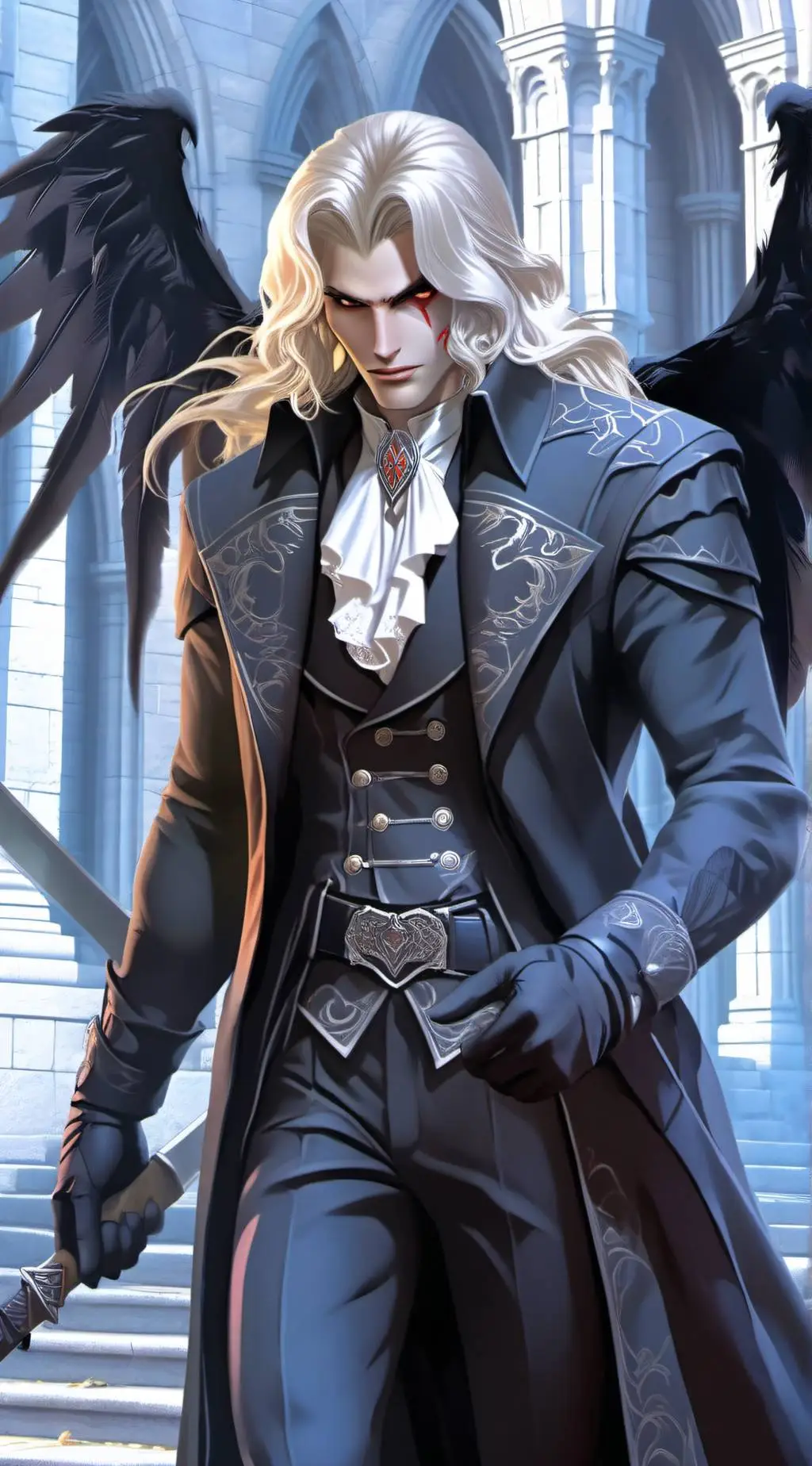 ai character: Alucard  background