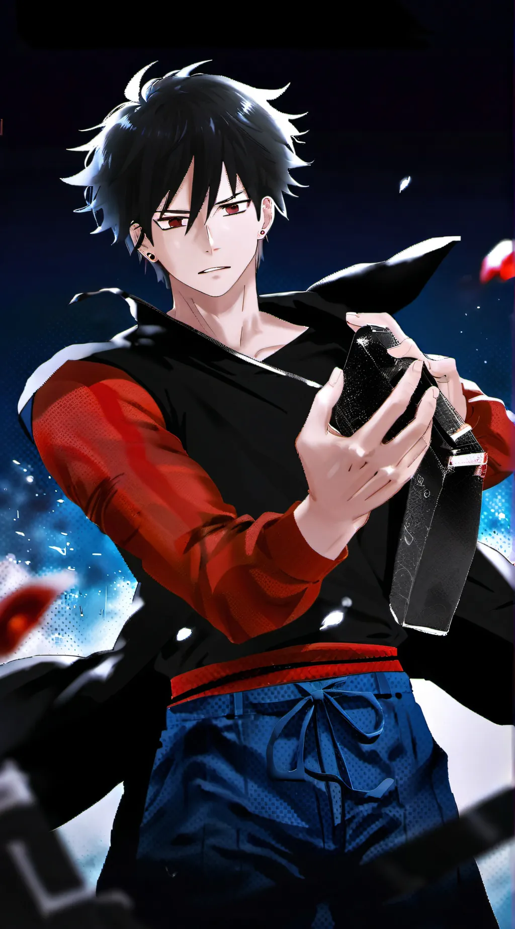ai character: megumi fushiguro  background