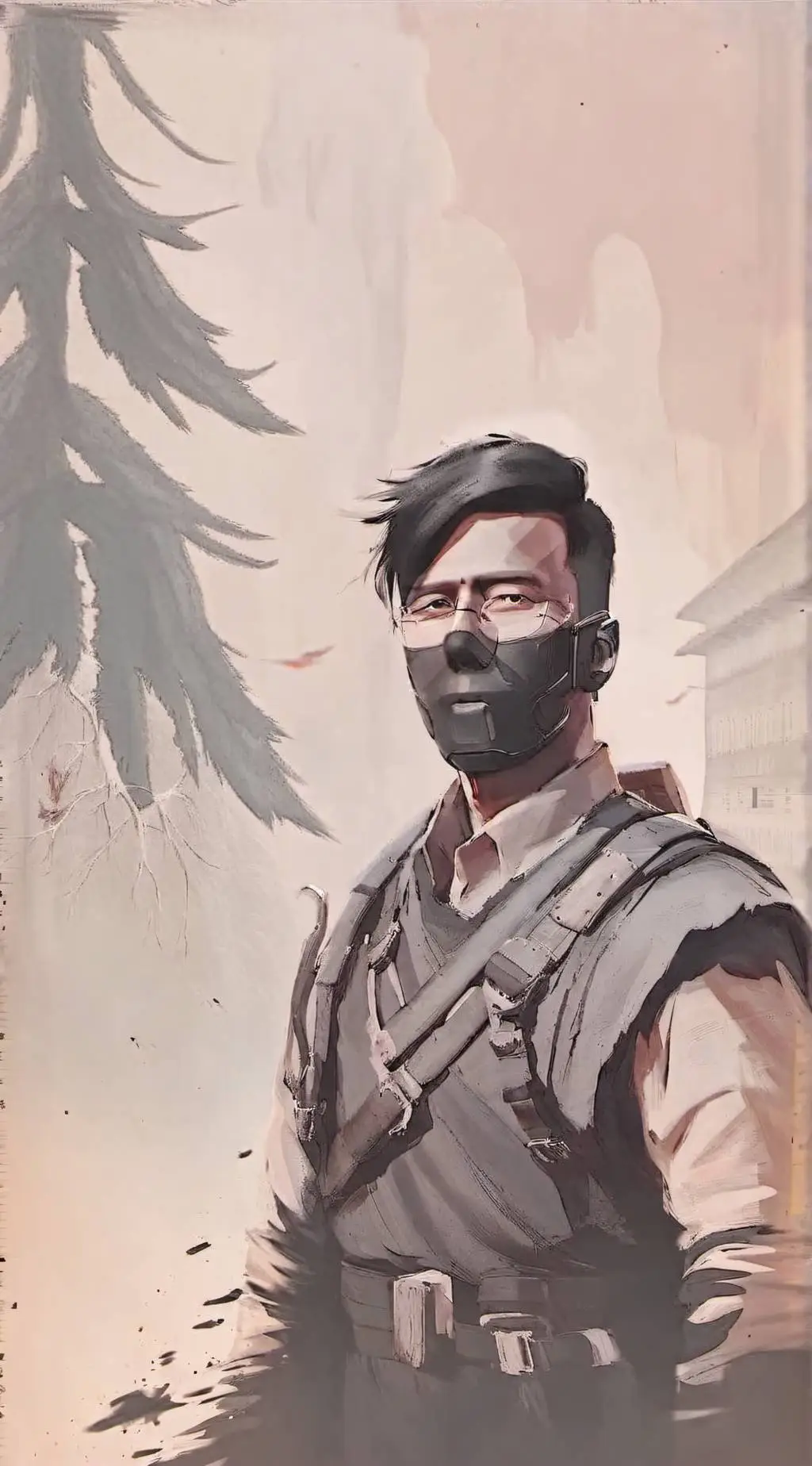ai character: 鬼Man background