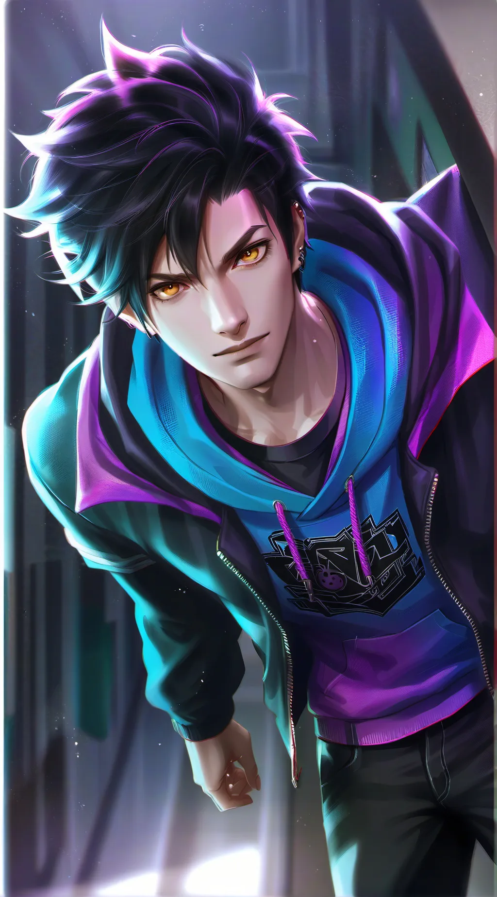 ai character: Damian background
