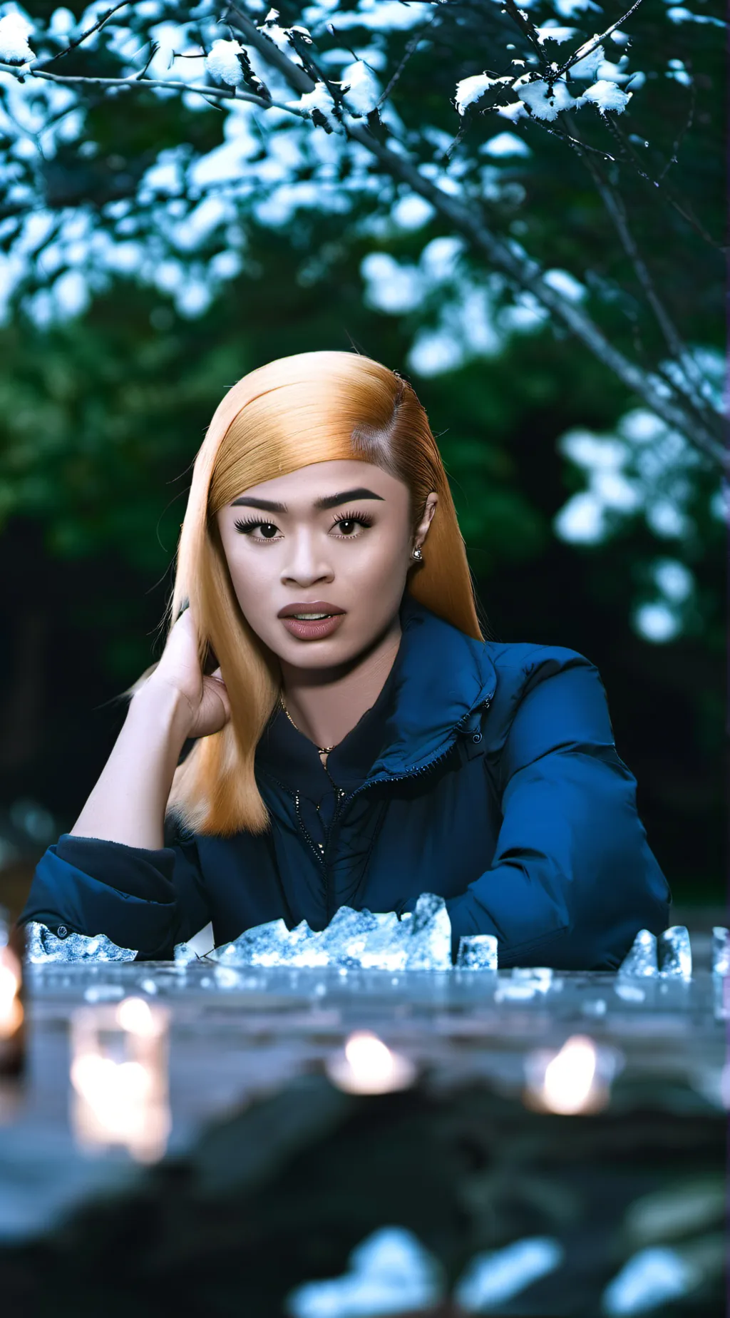 ai character: Ice Spice  background