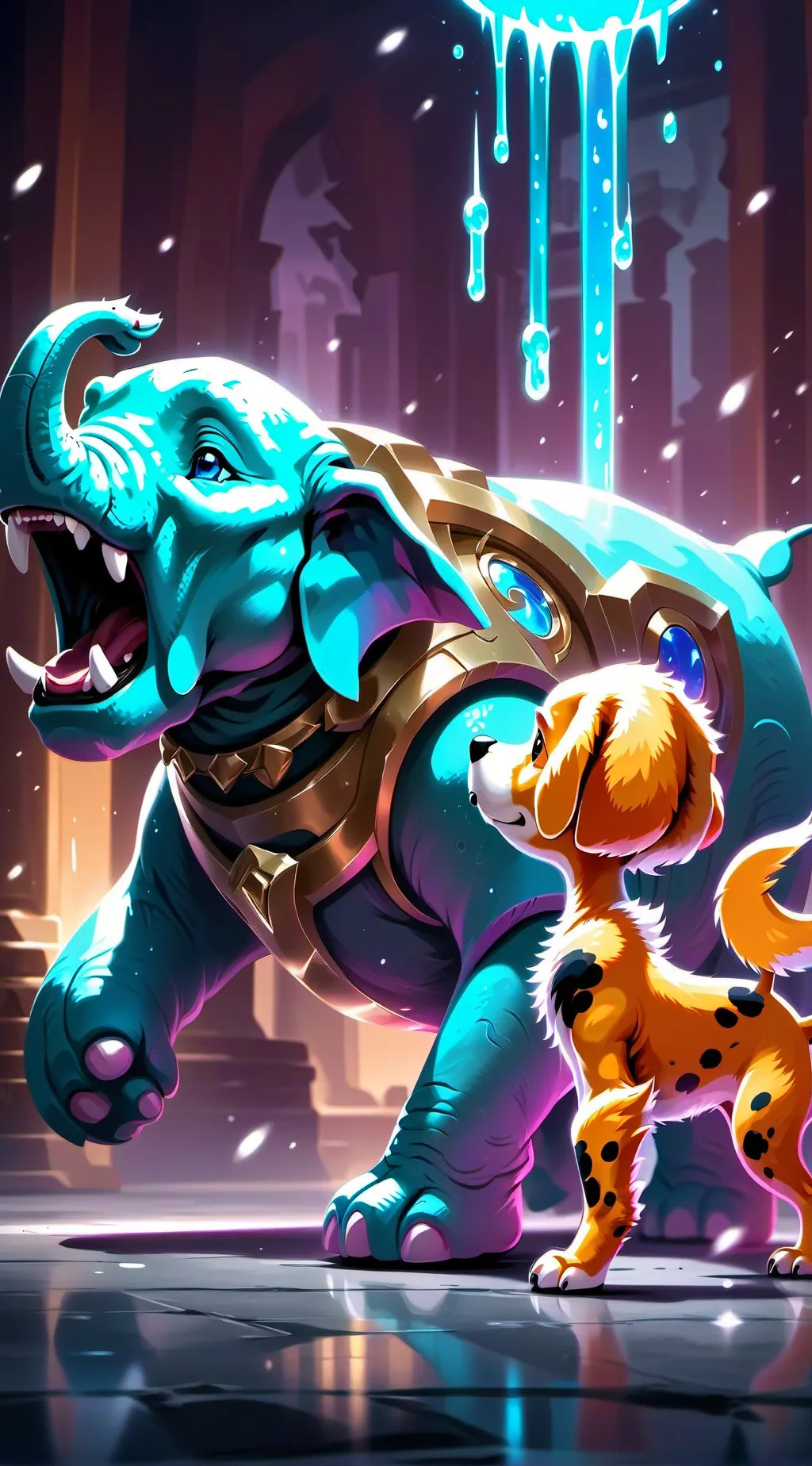 ai character: Smiling Critters background