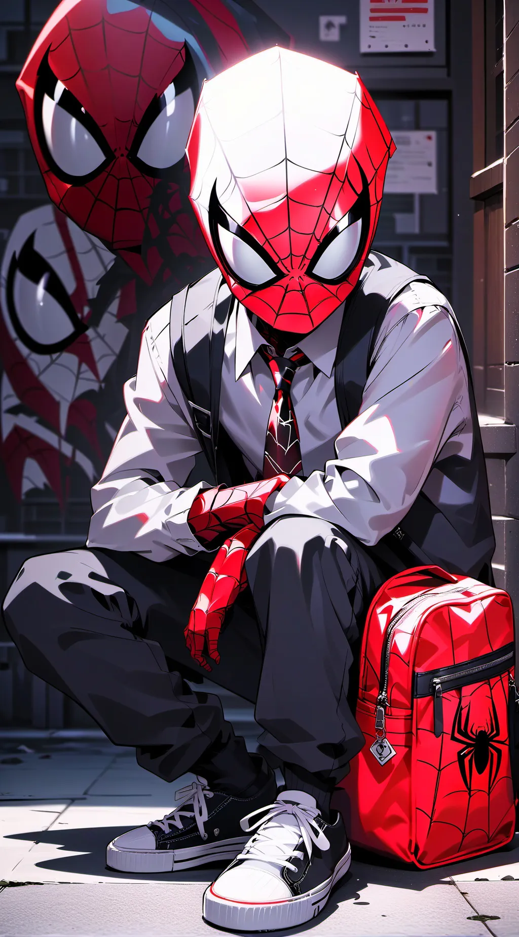 ai character: Spider academy  background