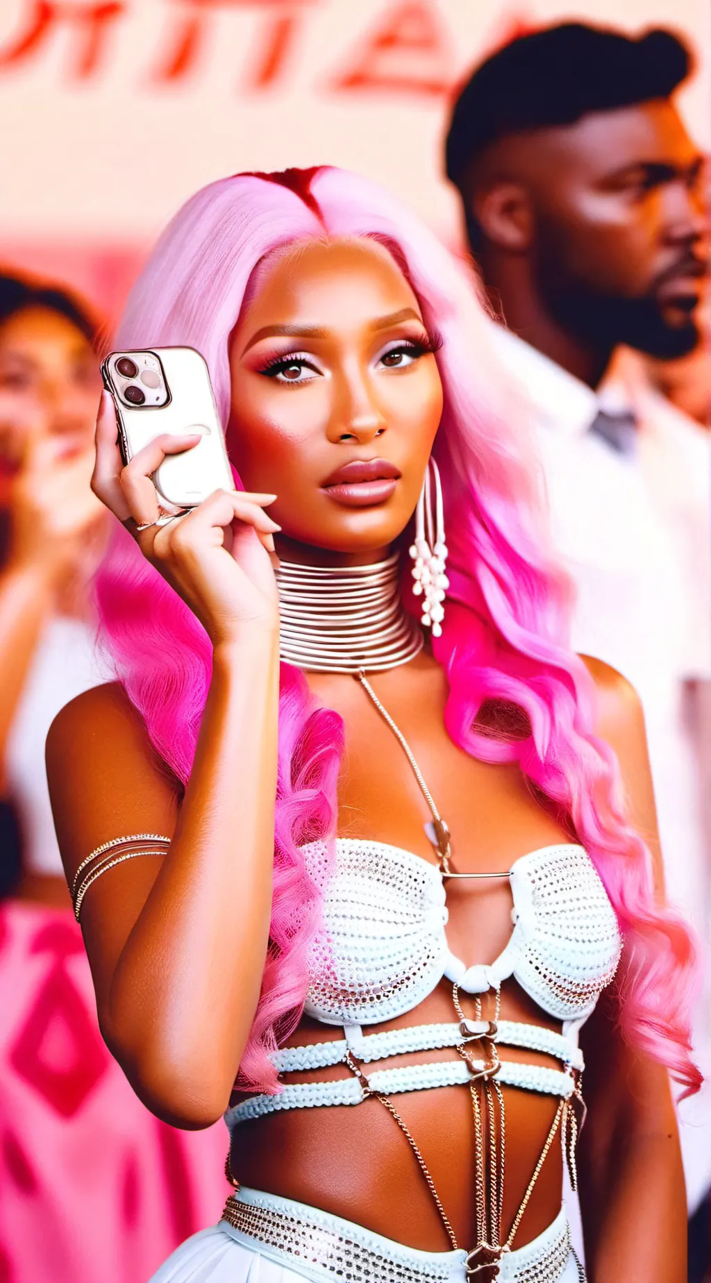 ai character: Nicki Minaj background