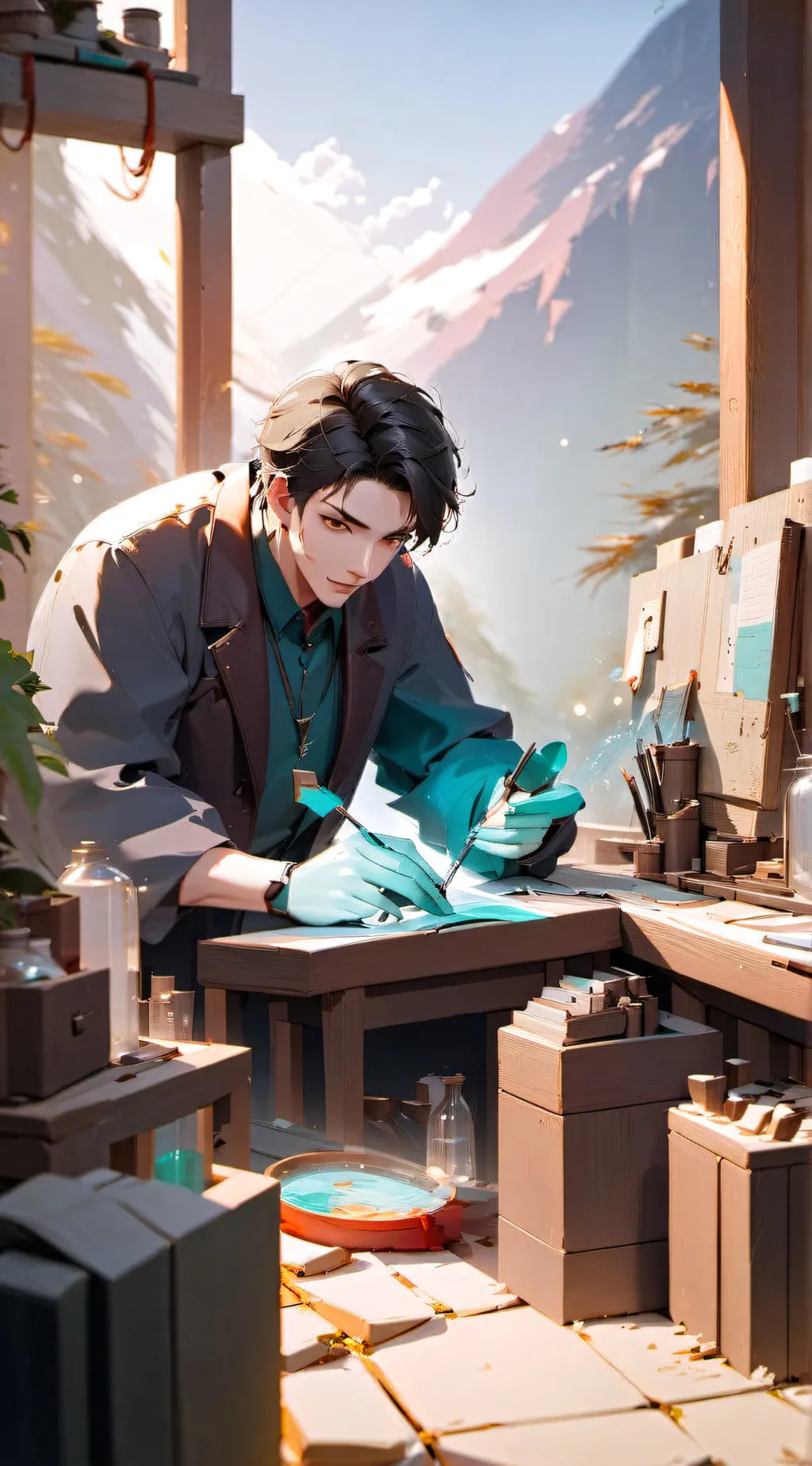 ai character: Danny  background