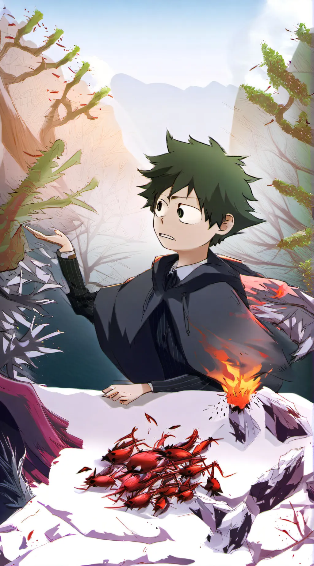 ai character: bakudeku  background