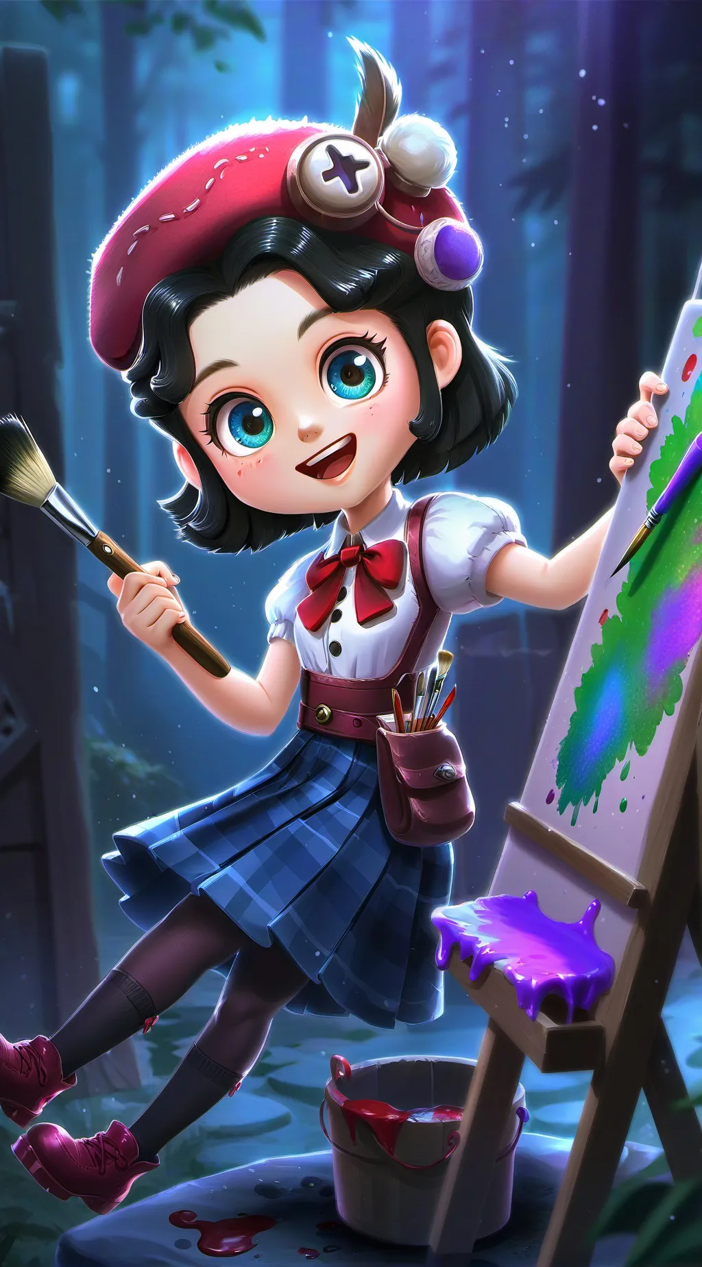 ai character: Rose background