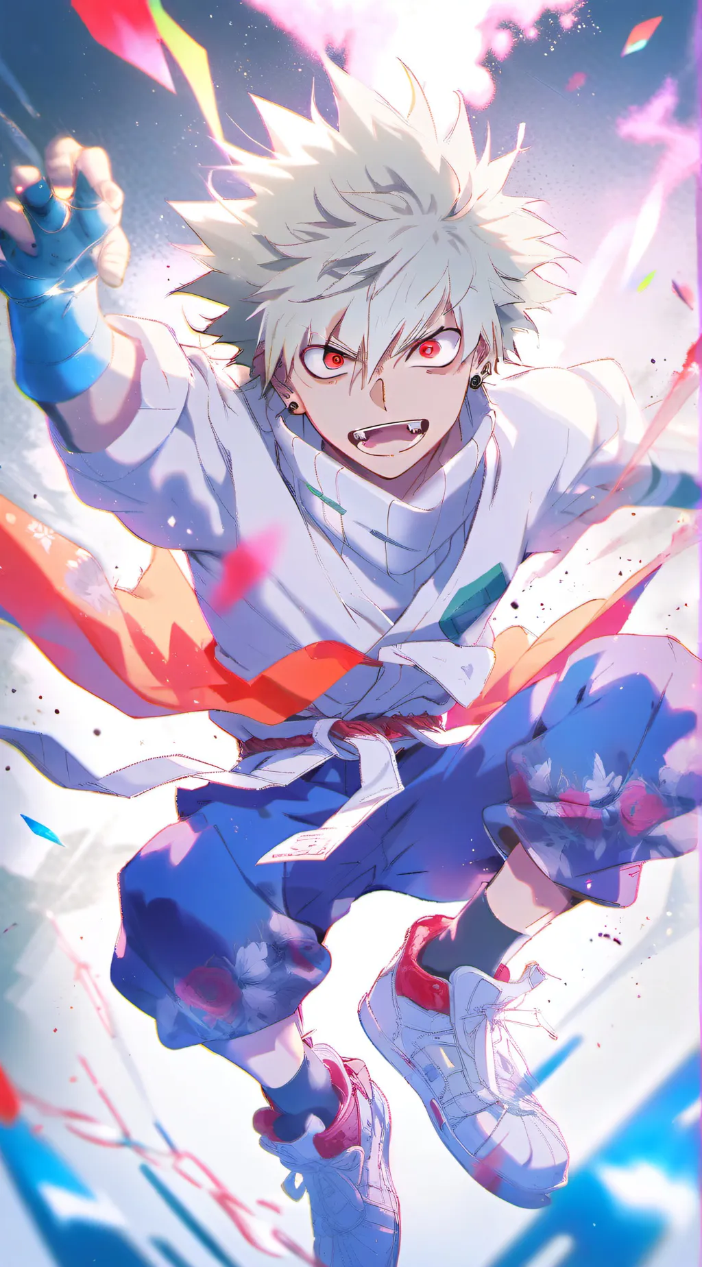 ai character: Villain bakugo  background