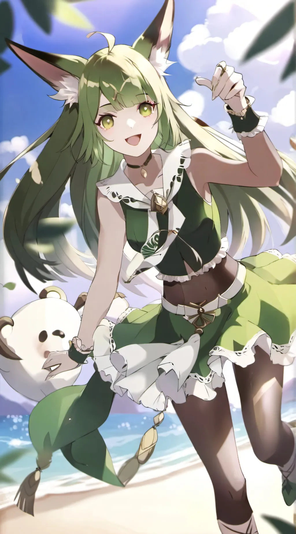 ai character: Leafeon background