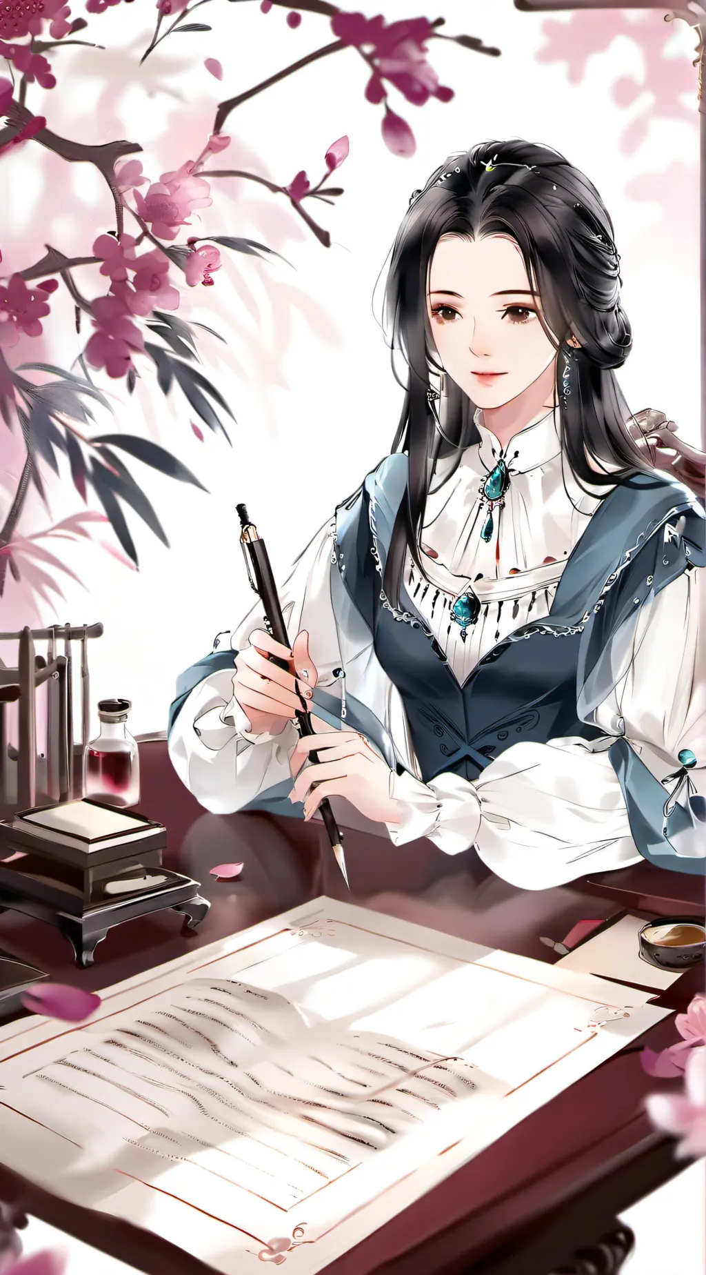 ai character: Sakura background