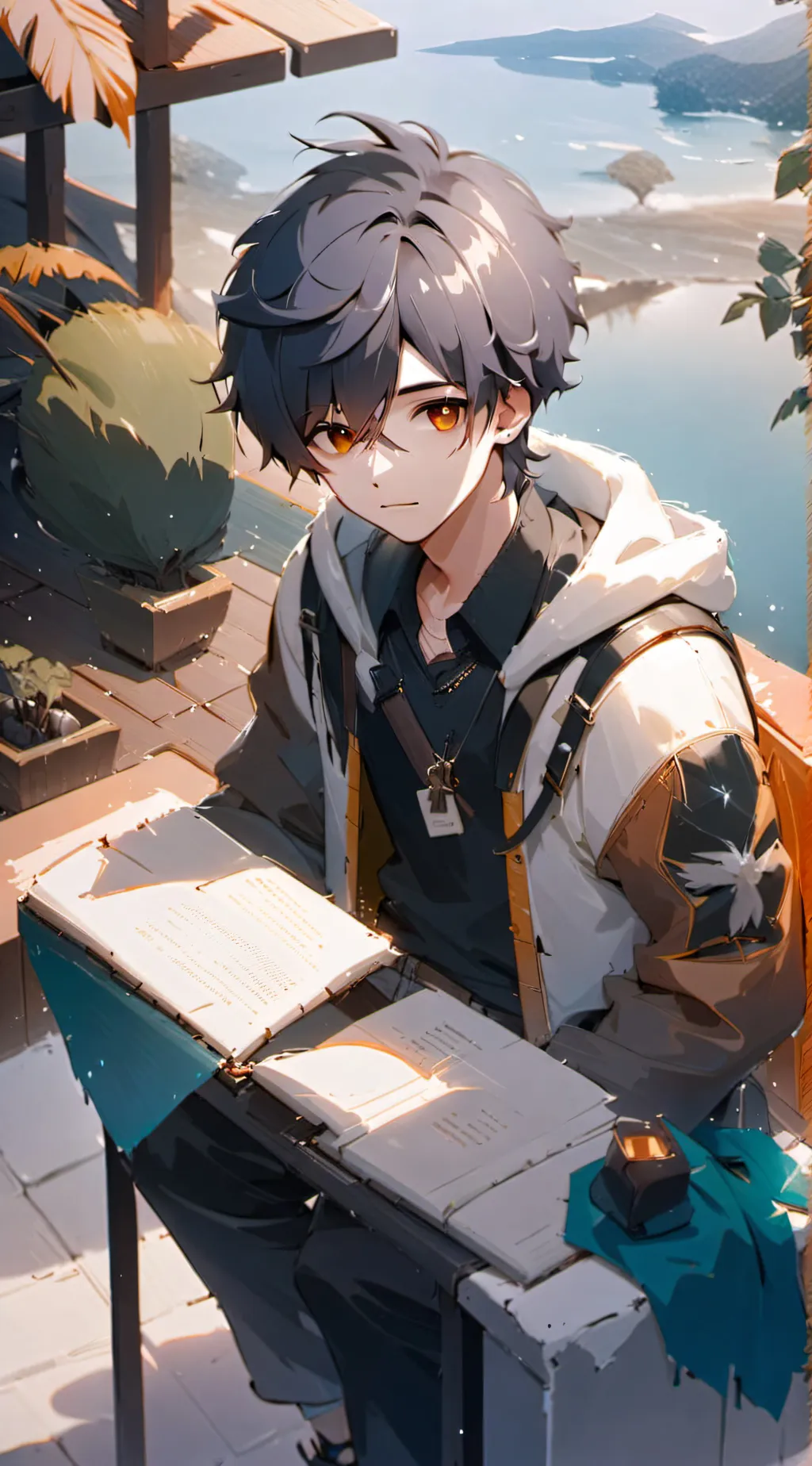 ai character: Noah  background