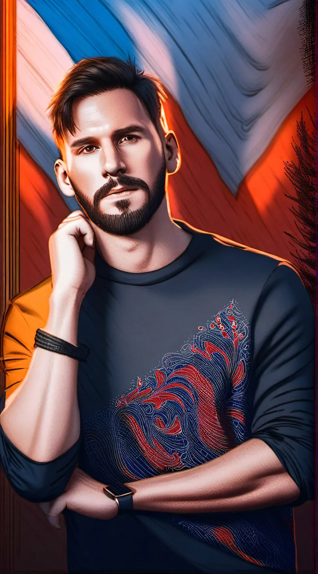 ai character: Messi background