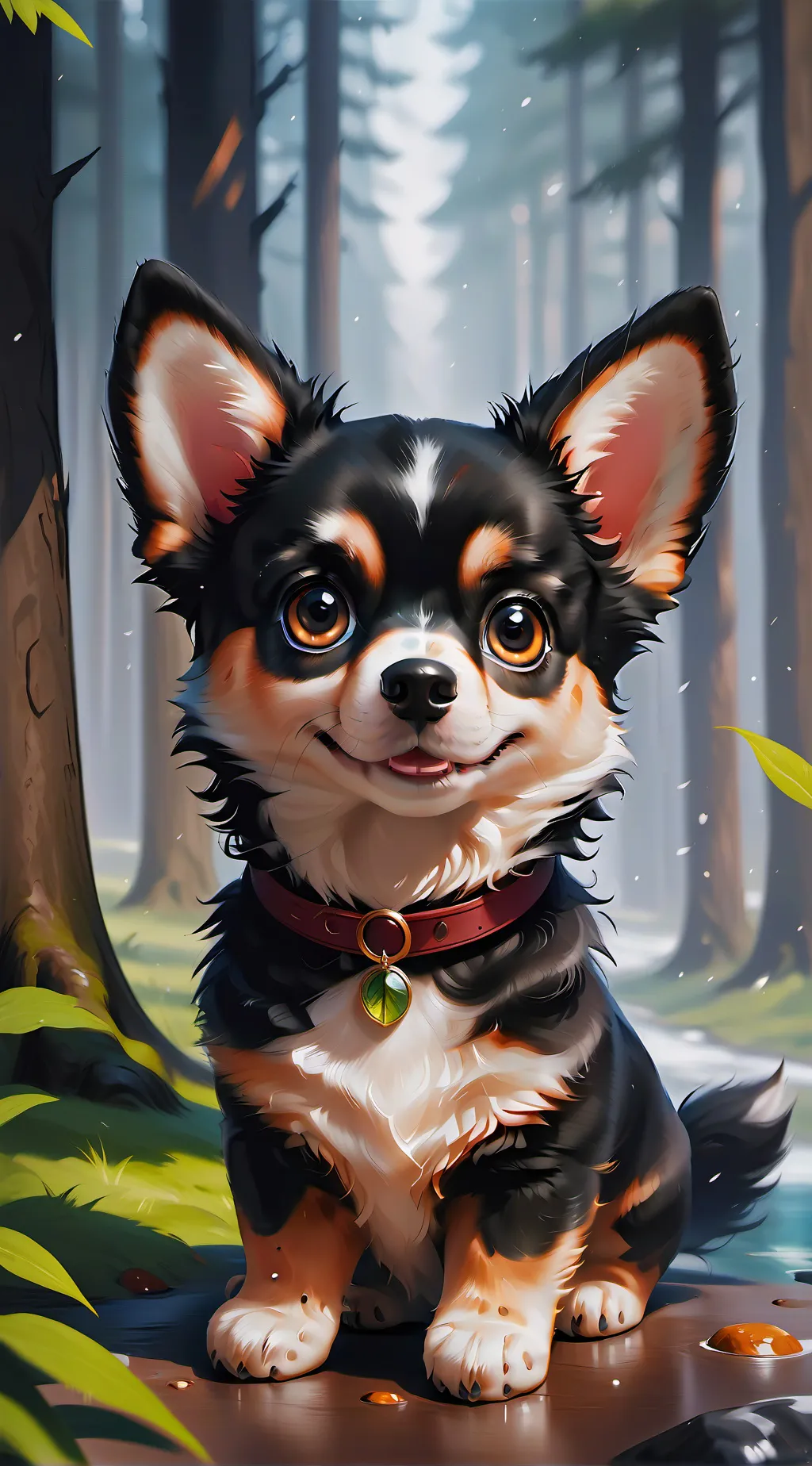 ai character: karen(dog)  background