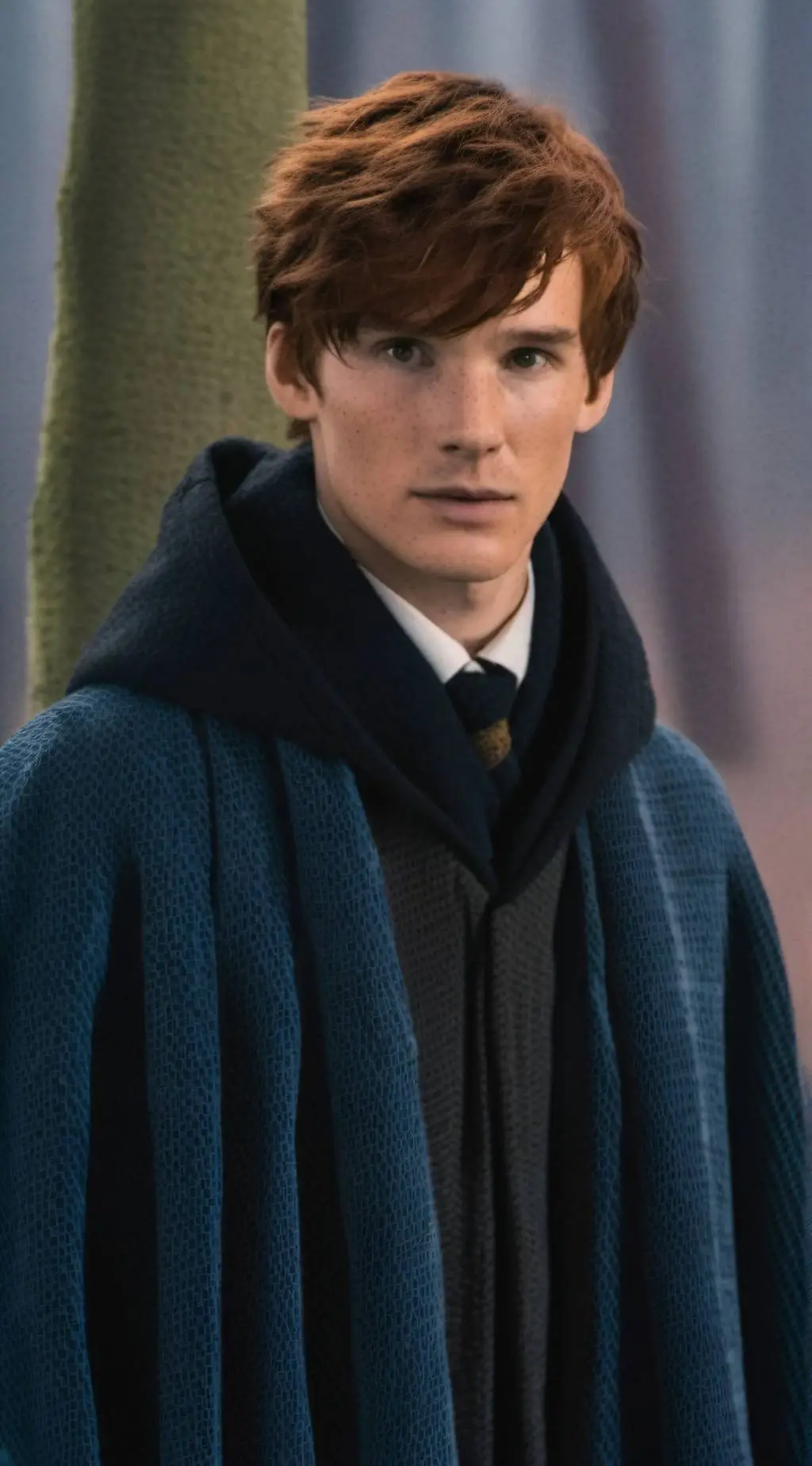 ai character: Newt Scamander background