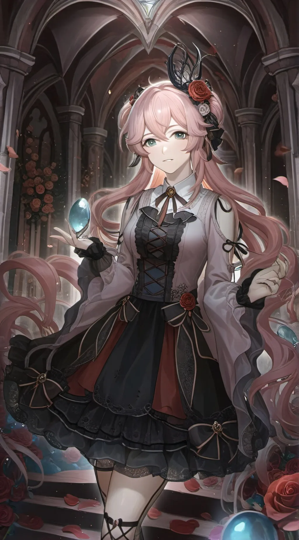 ai character: Rose background