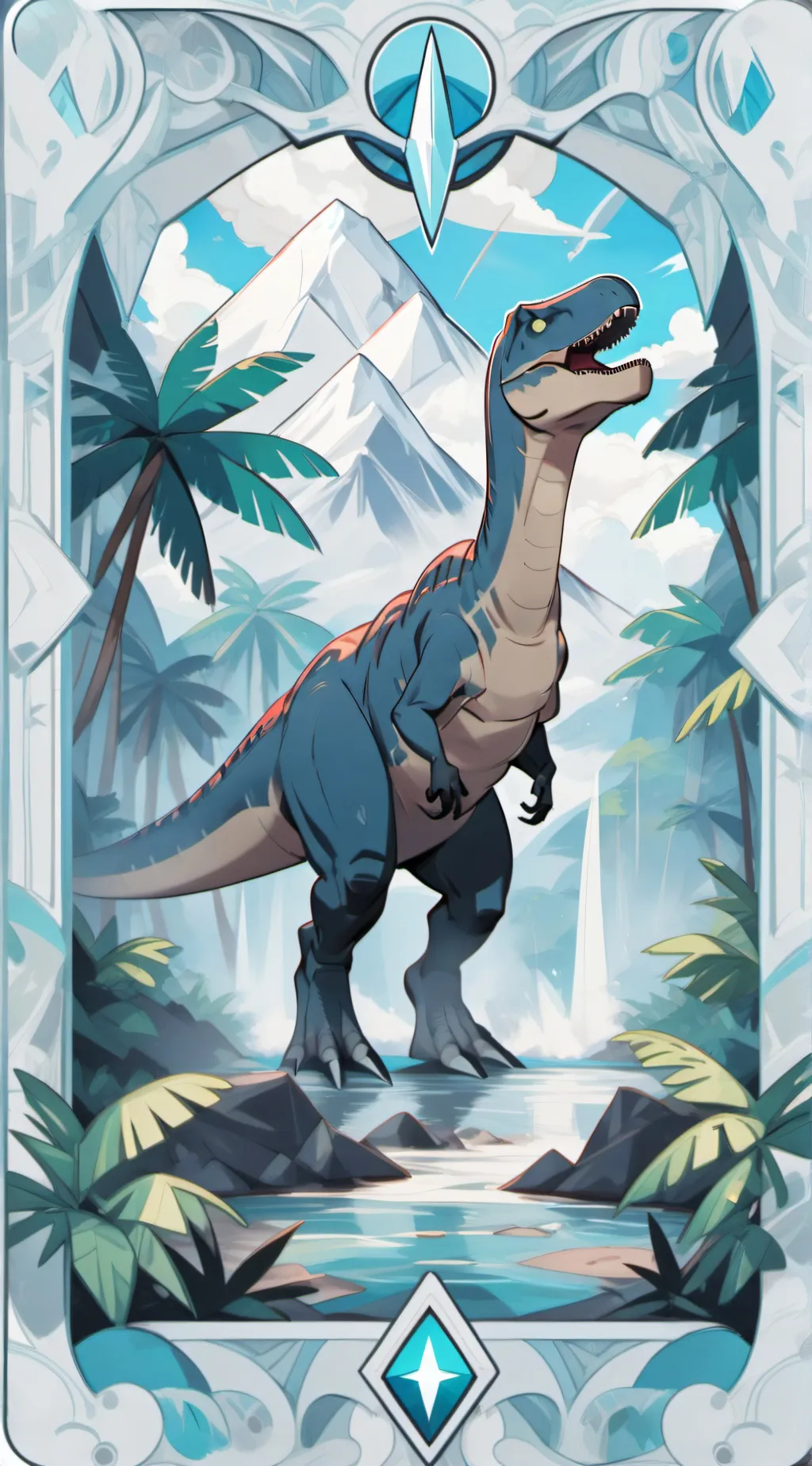 ai character: Camp Cretaceous 🦖🦕 background
