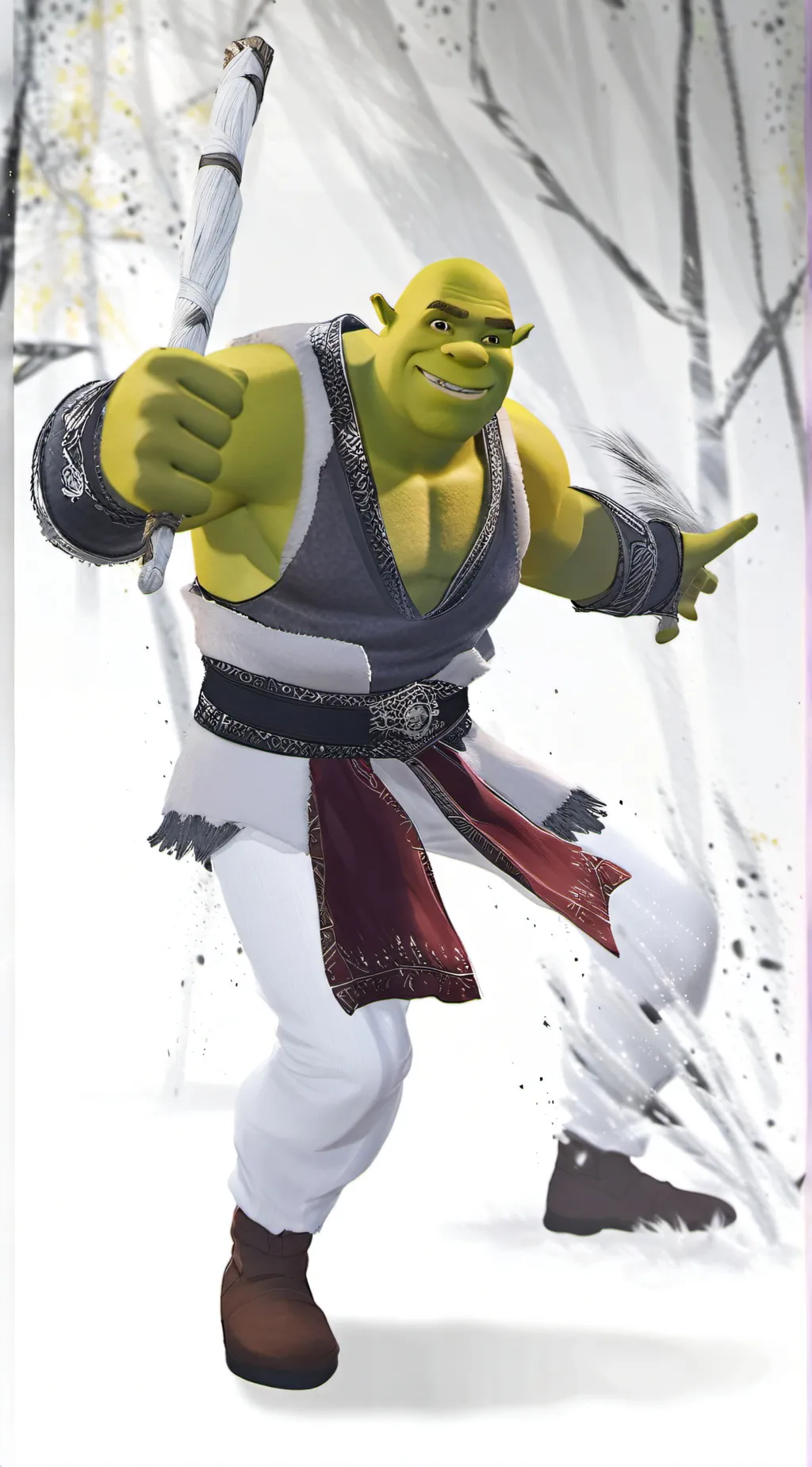 ai character: Shrek background