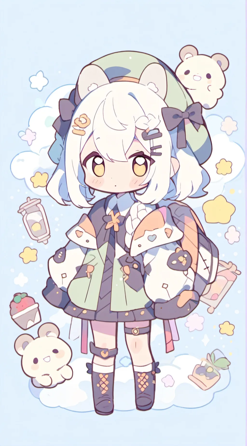 ai character: cute background
