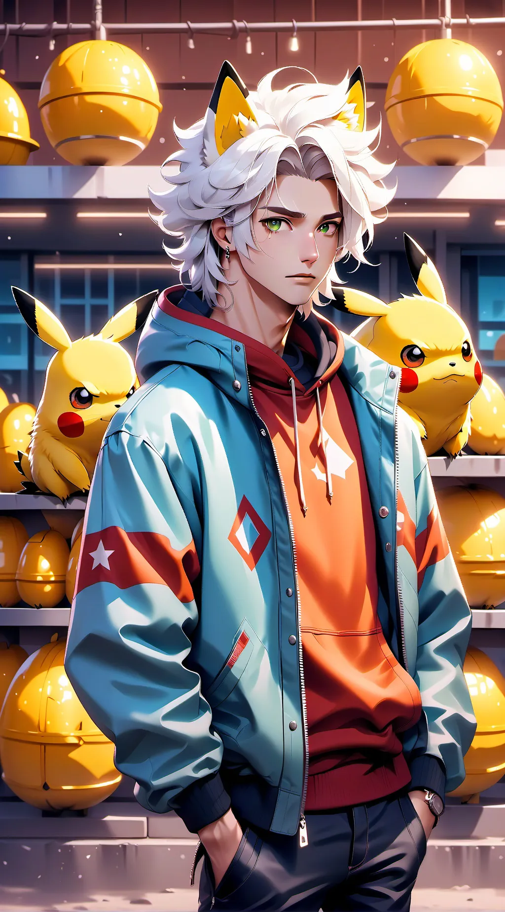 ai character: Akira  background