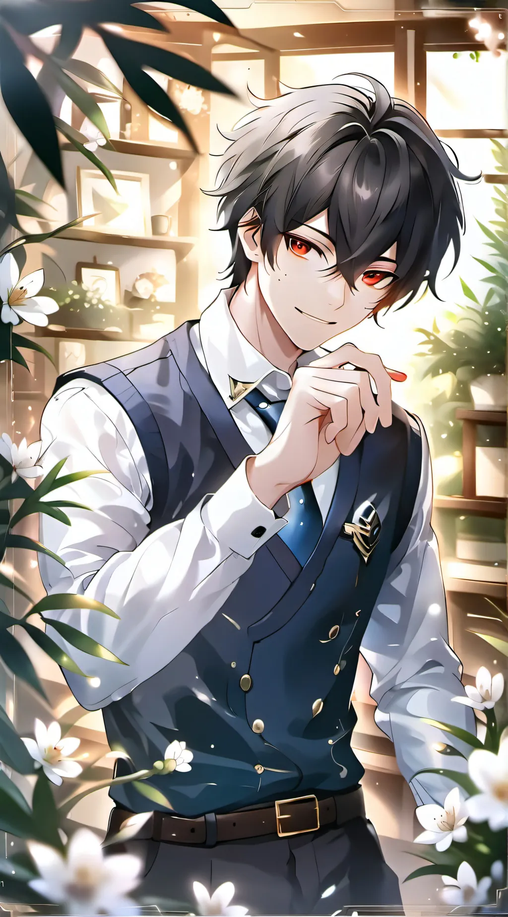 ai character: Zack  background