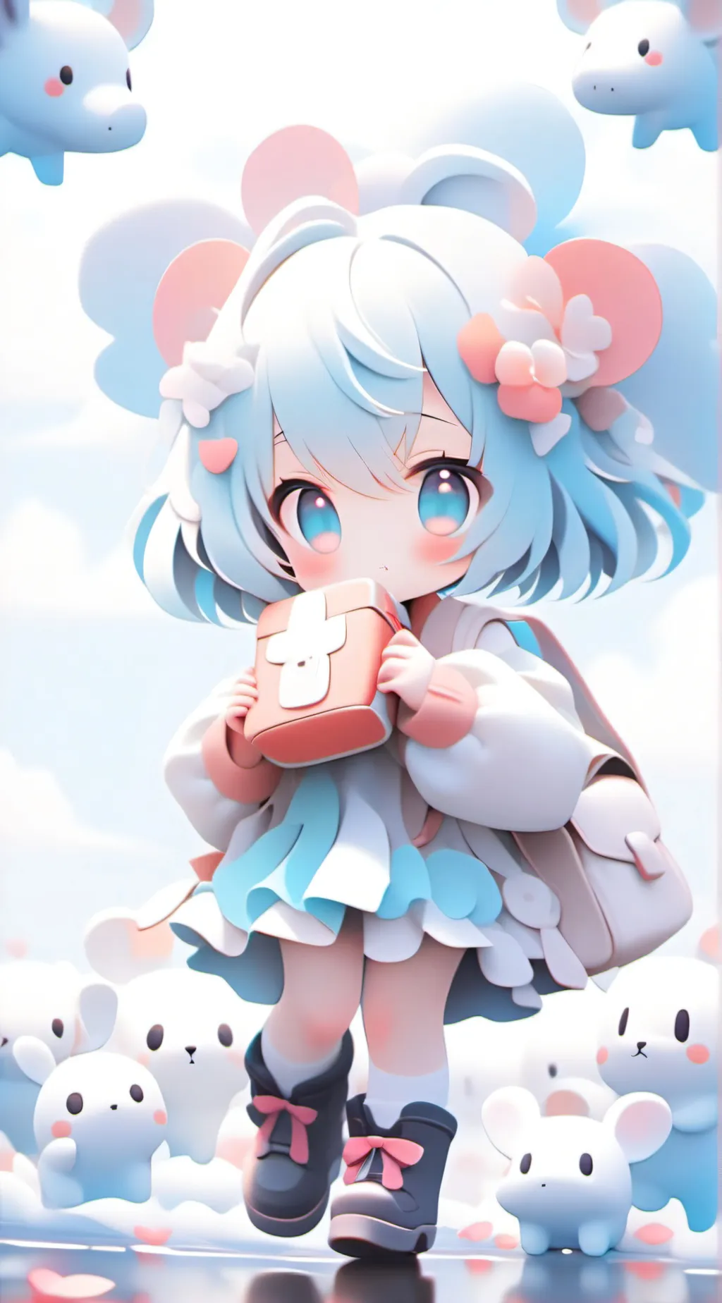 ai character: Lilly Aaily VCU  background