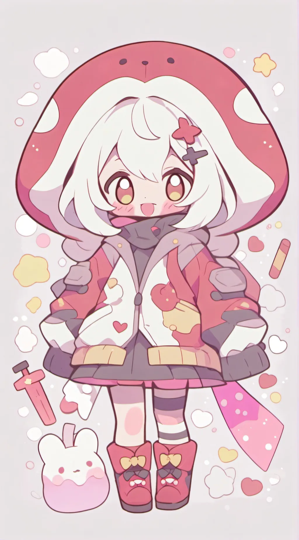ai character: Solar Flare x Rose background