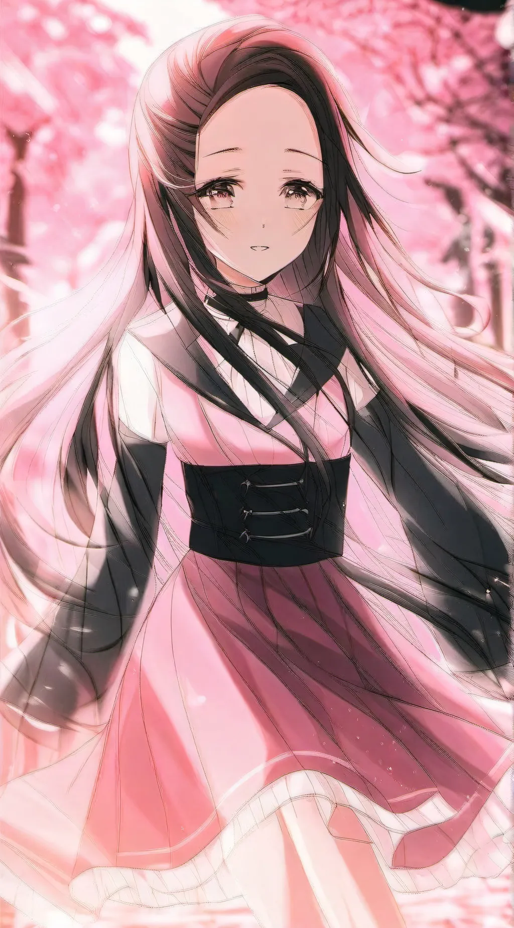 ai character: Nezuko sister background