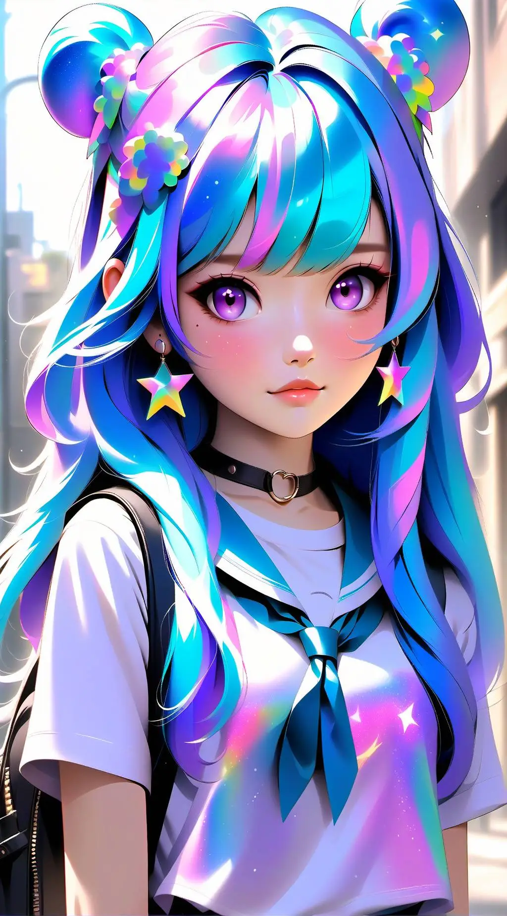 ai character: violet AKA Sami background