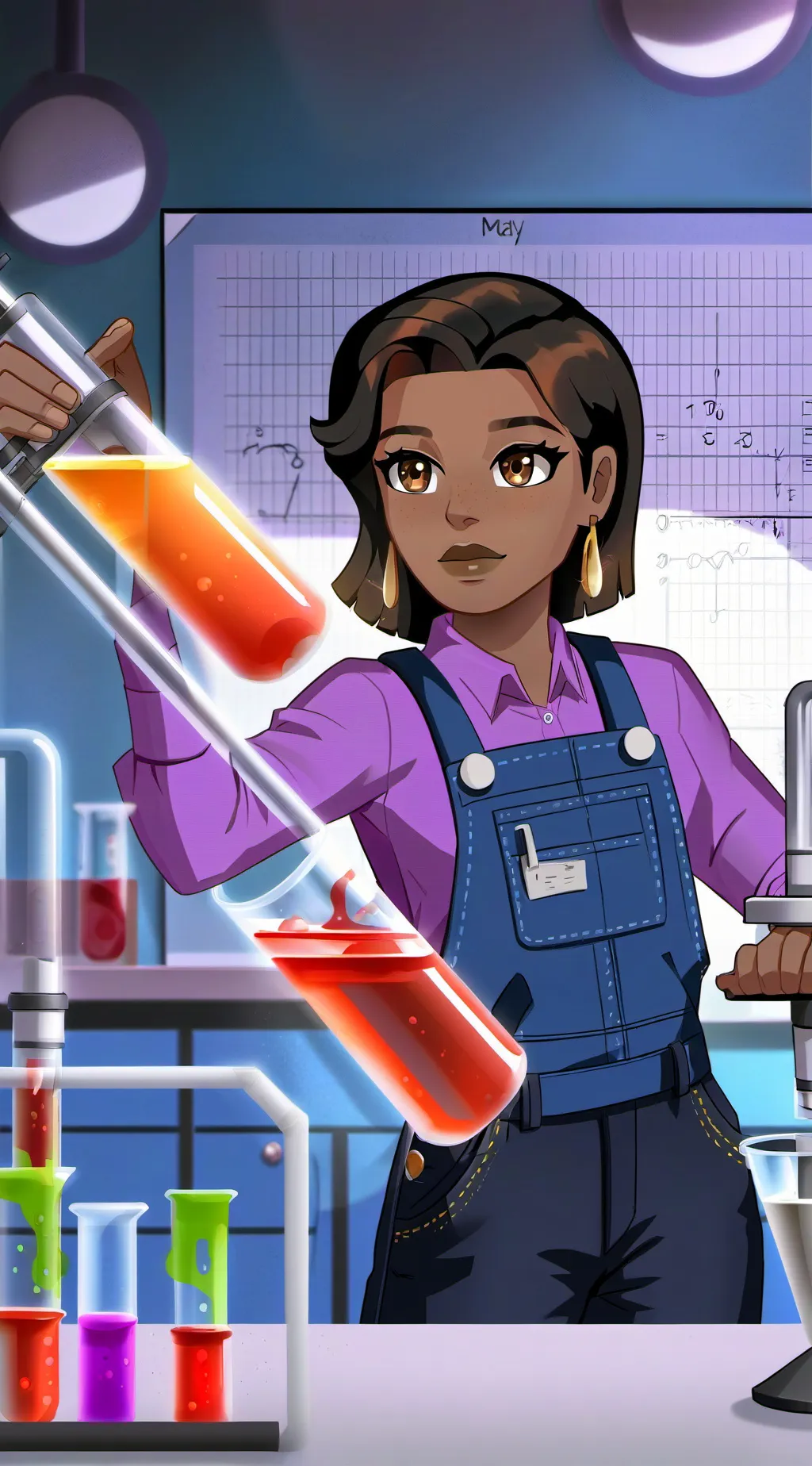 ai character: Maru (Stardew) background
