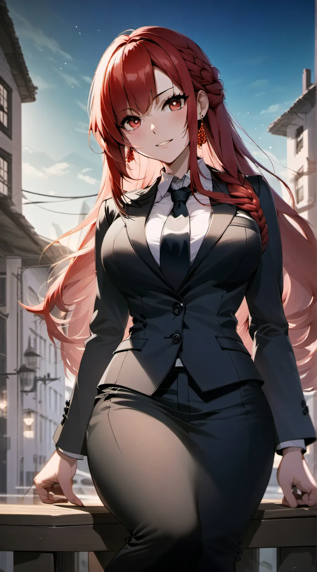ai character: Scarlet background