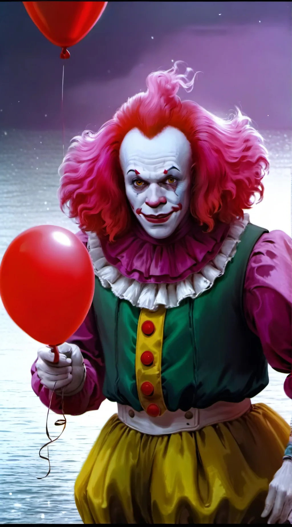 ai character: 🎈pennywise🎈1990 background