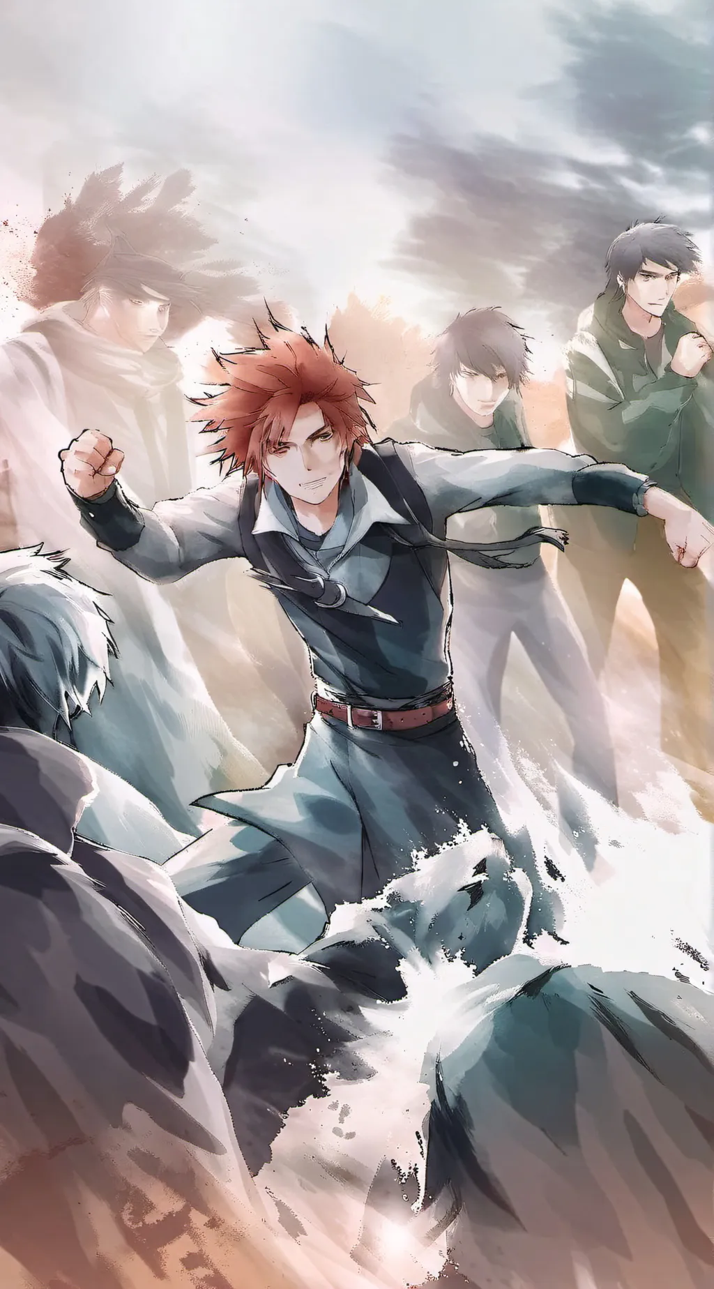 ai character: Mha pro hero exam  background