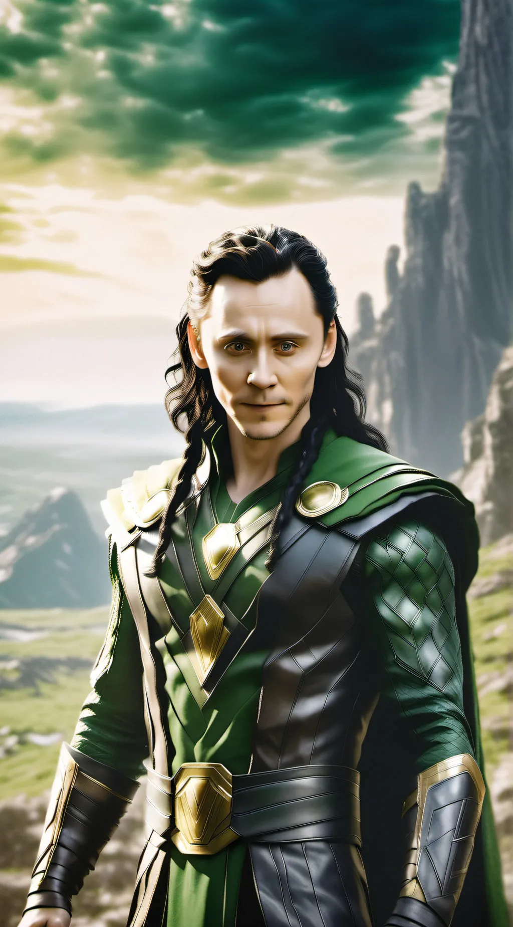 ai character: Loki  background