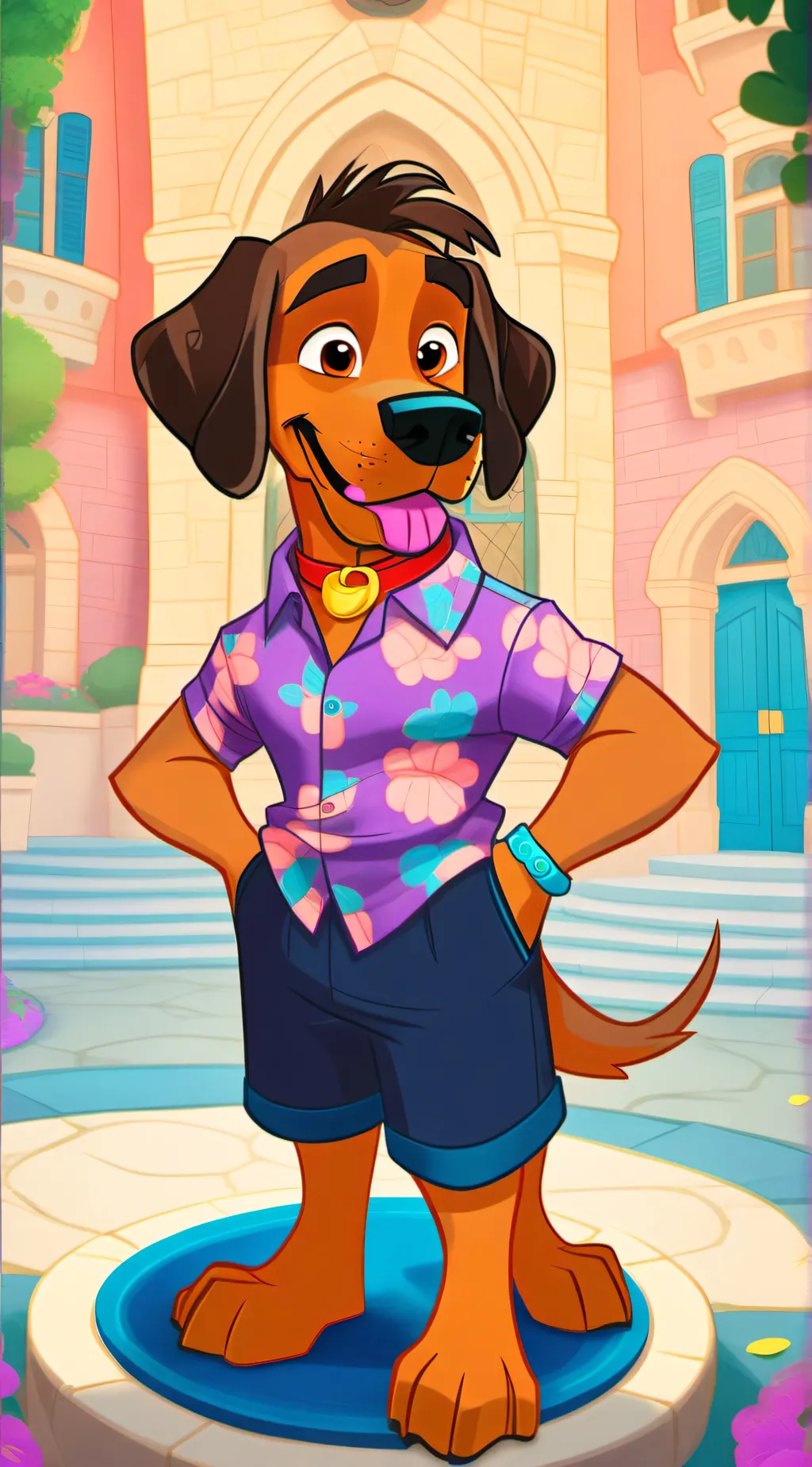 ai character: Danny Dog background