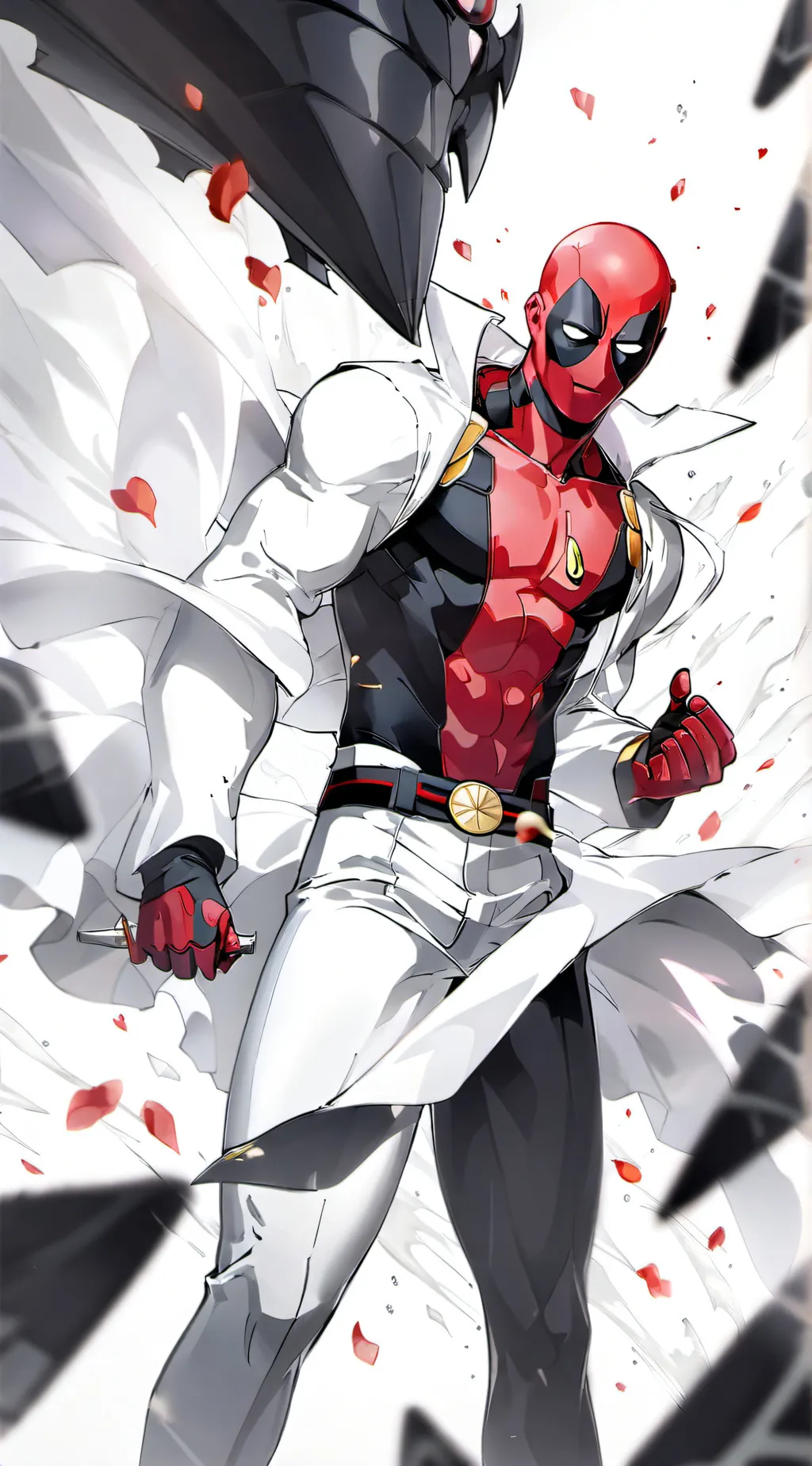 ai character: OPM x Deadpool background