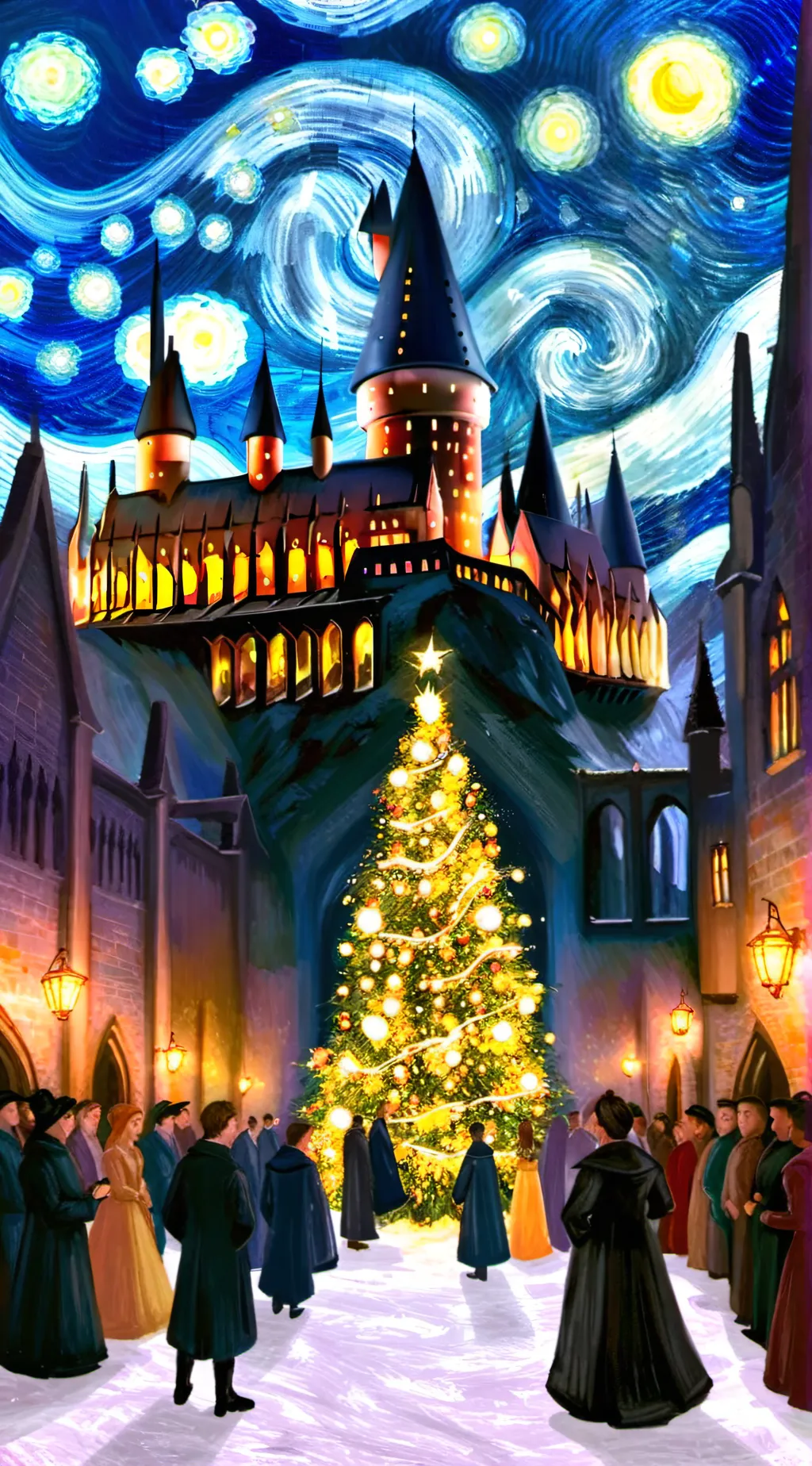 ai character: Hogwarts ✨ background
