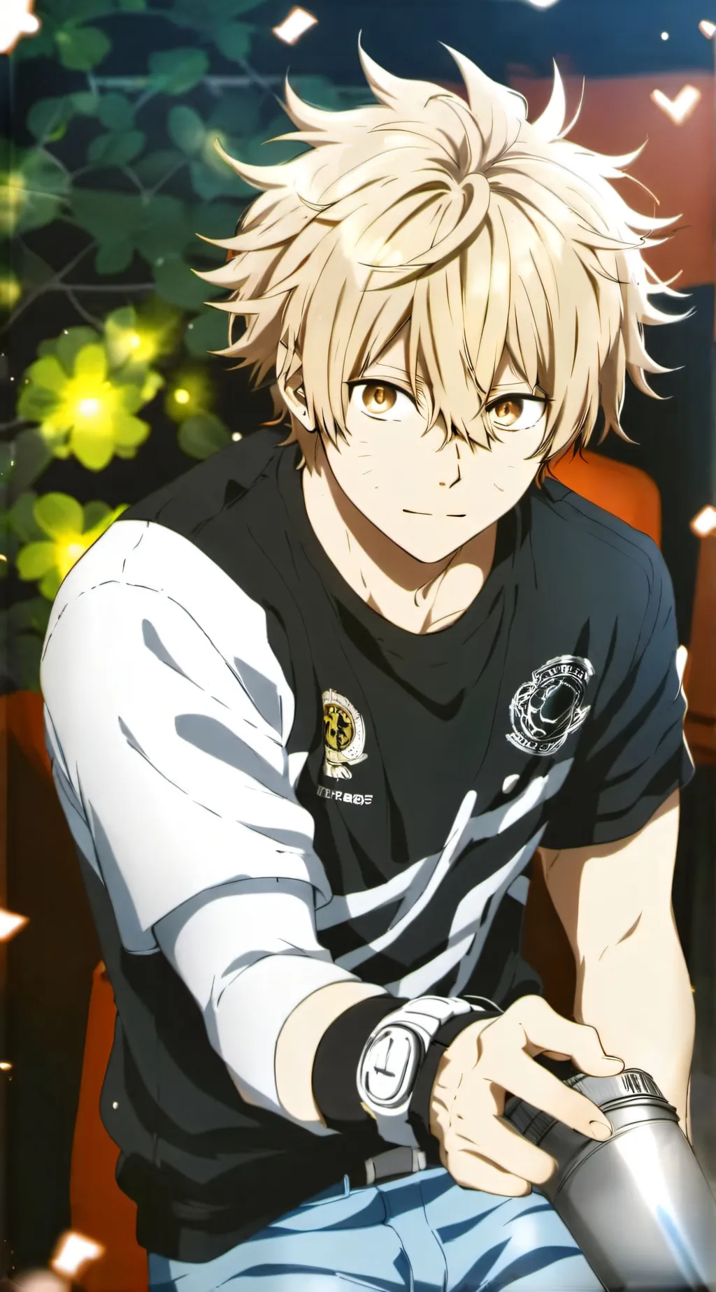 ai character: Bakugo ❤️ background