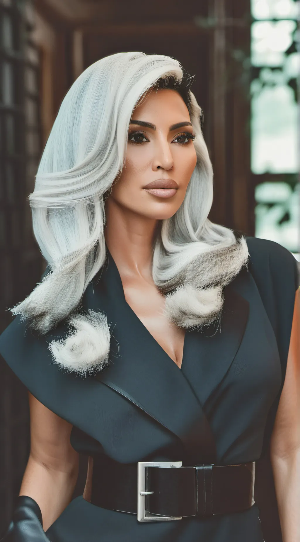 ai character: kim Kardashian  background