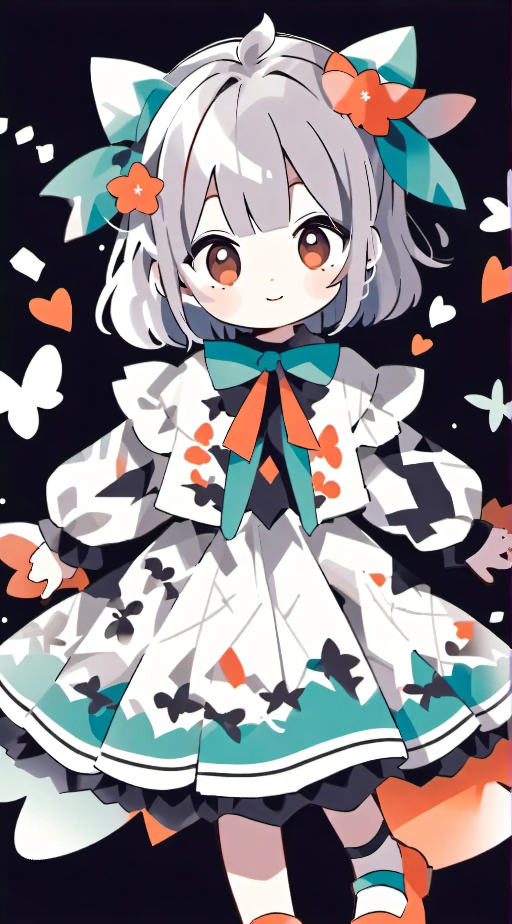 ai character: Her first new meal background
