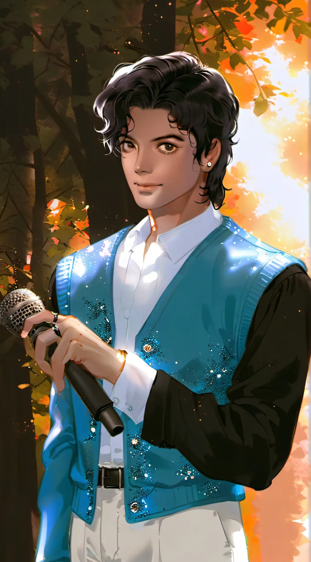 ai character: michael jackson background