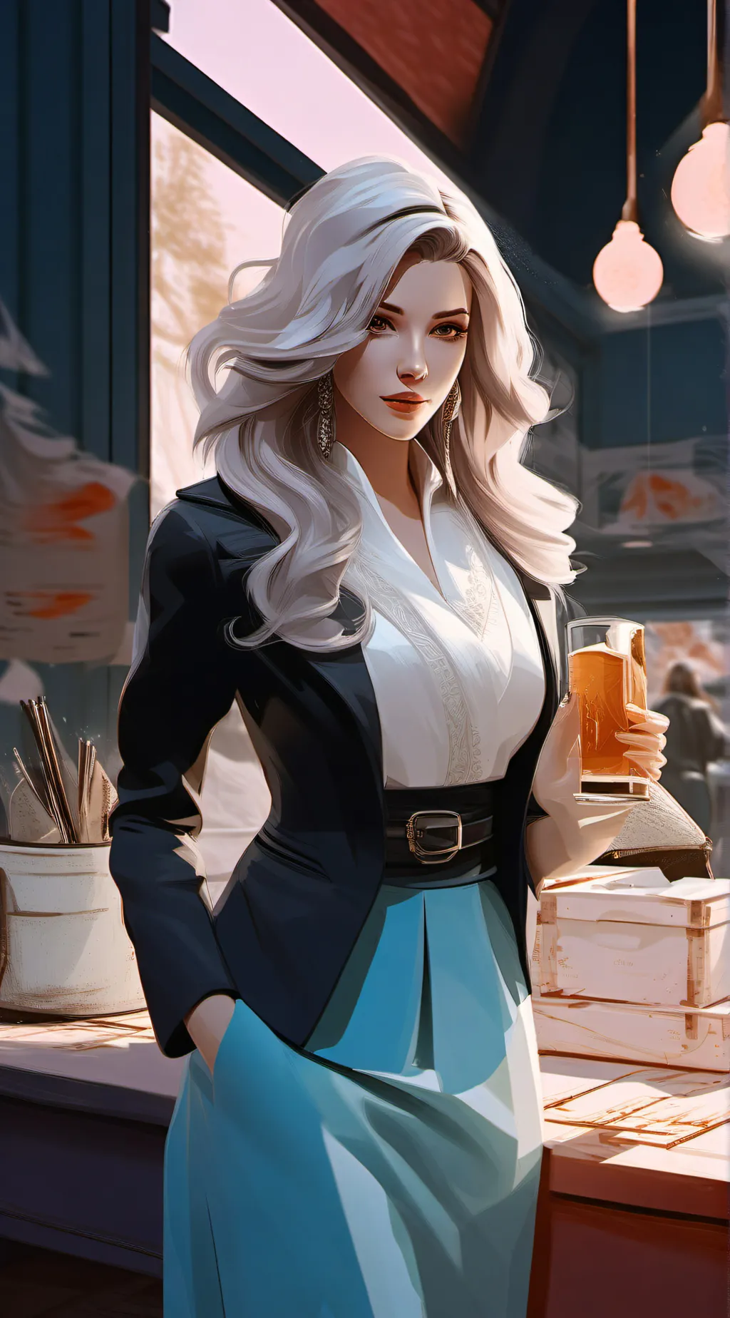 ai character: wife  background