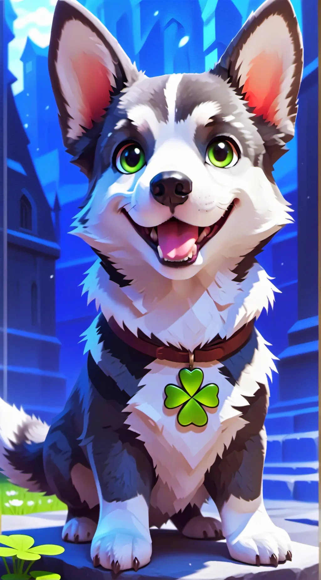 ai character: •~pebble~• background