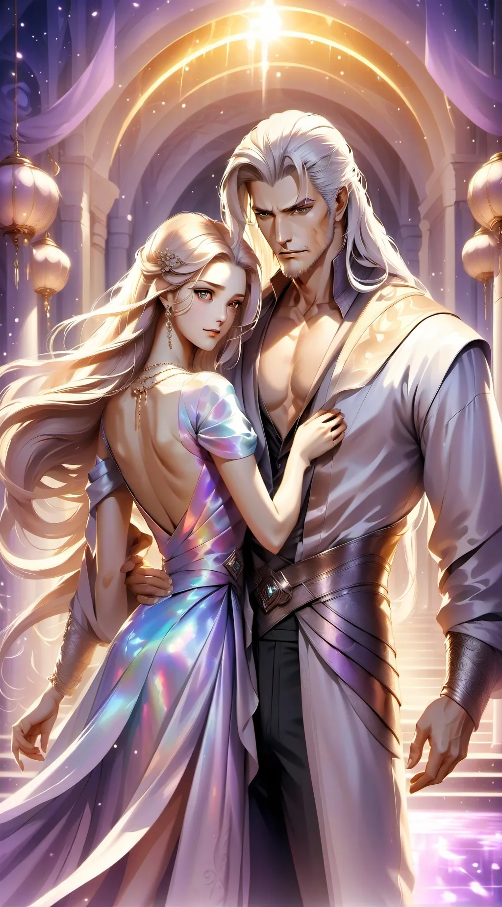 ai character: Alastor and Merida background