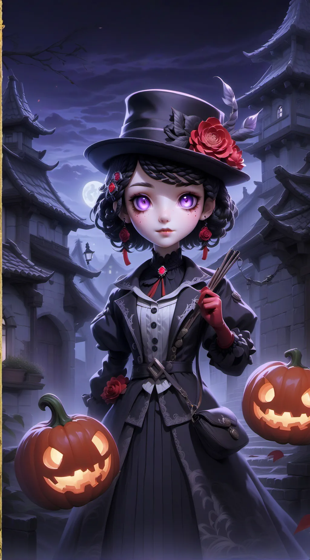 ai character: smiling critters background